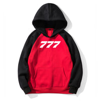 Thumbnail for 777 Flat Text Designed Colourful Hoodies