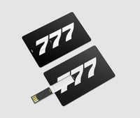 Thumbnail for 777 Flat Text Designed USB Cards