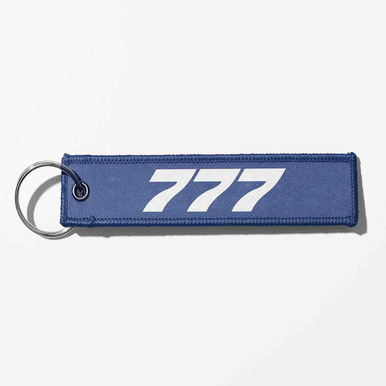 Boeing 777 Flat Text Designed Key Chains