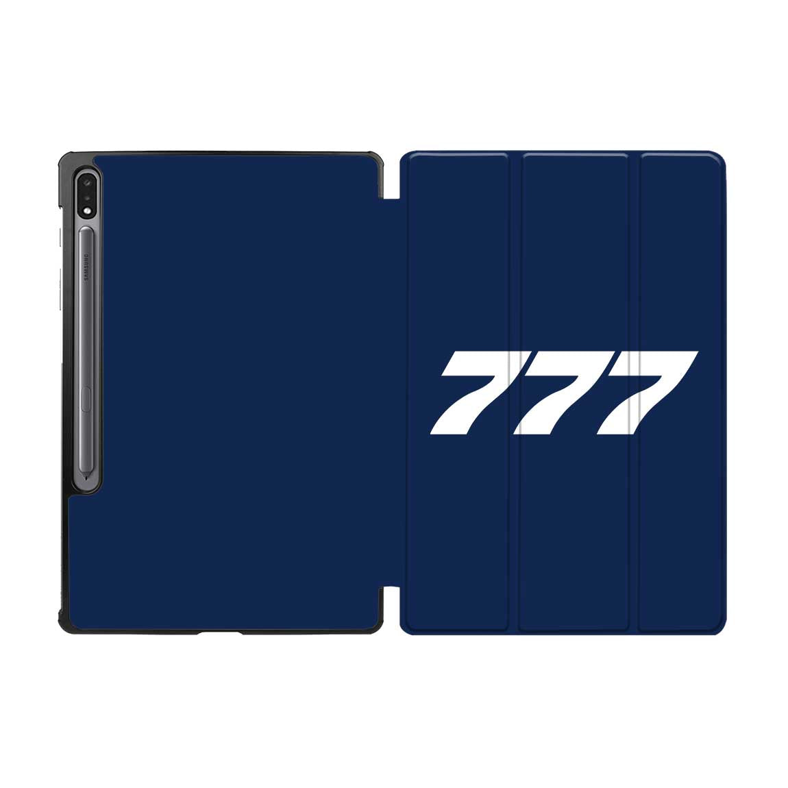 777 Flat Text Designed Samsung Tablet Cases