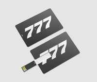 Thumbnail for 777 Flat Text Designed USB Cards