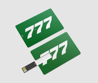 Thumbnail for 777 Flat Text Designed USB Cards