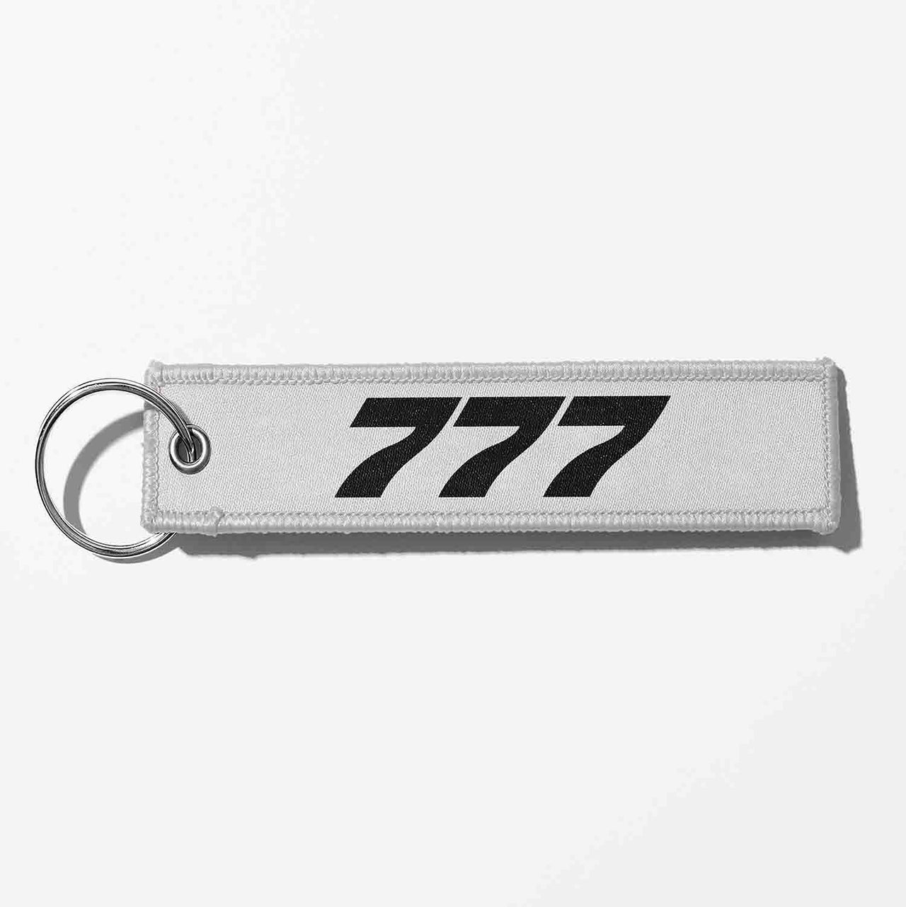 Boeing 777 Flat Text Designed Key Chains