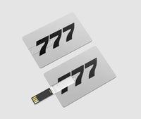Thumbnail for 777 Flat Text Designed USB Cards