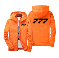 Thumbnail for 777 Flat Text Designed Windbreaker Jackets