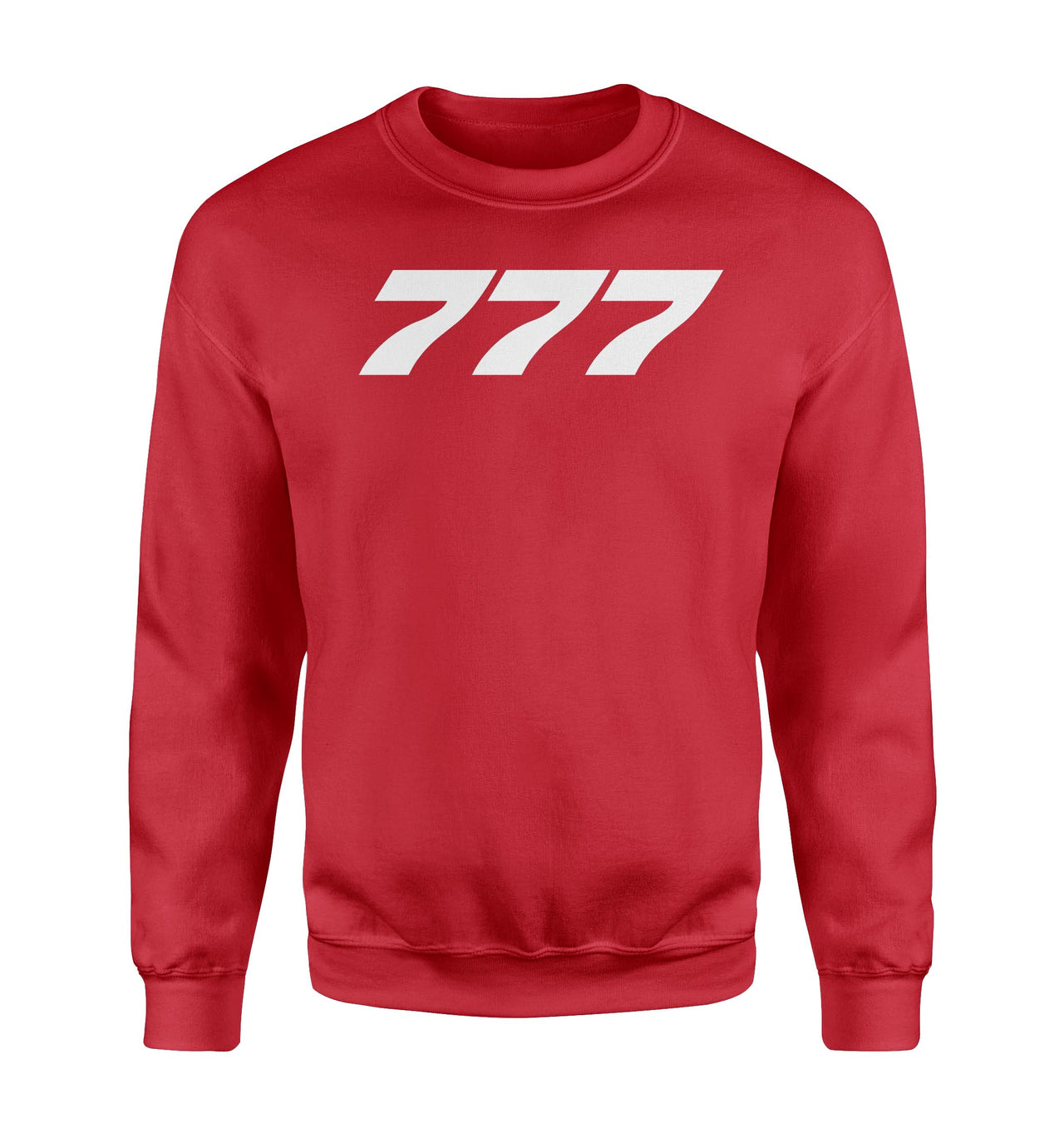 777 Flat Text Designed Sweatshirts