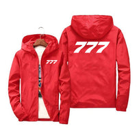 Thumbnail for 777 Flat Text Designed Windbreaker Jackets