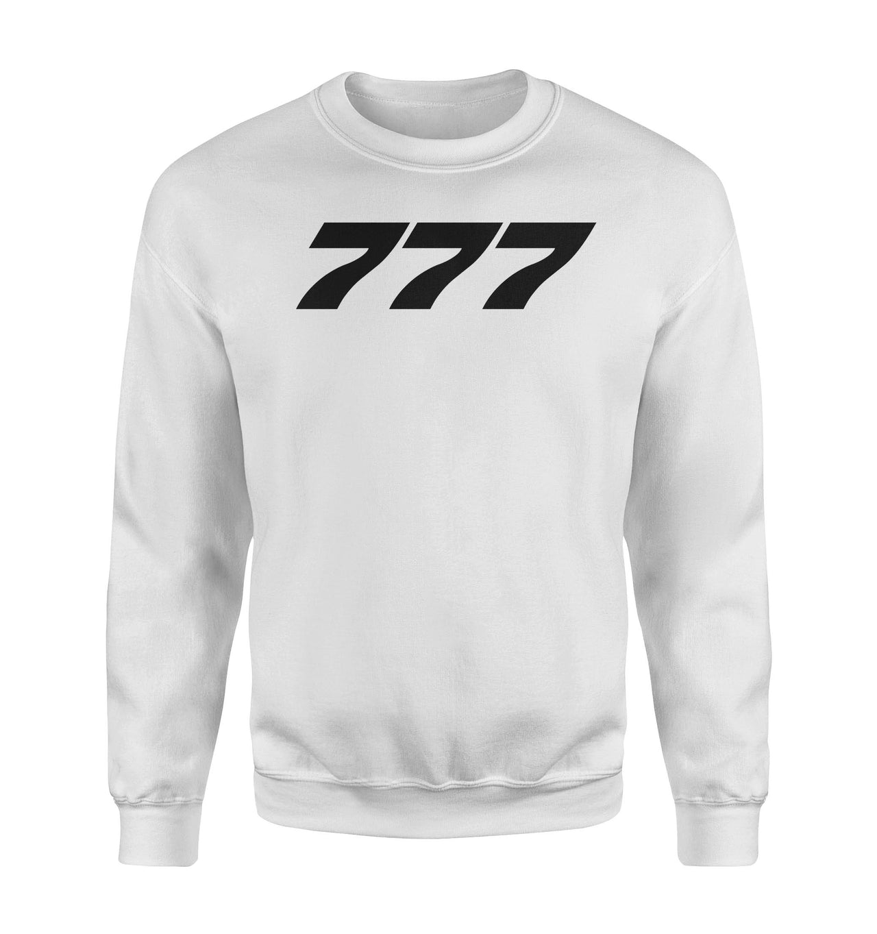 777 Flat Text Designed Sweatshirts