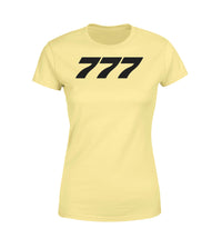 Thumbnail for 777 Flat Text Designed Women T-Shirts