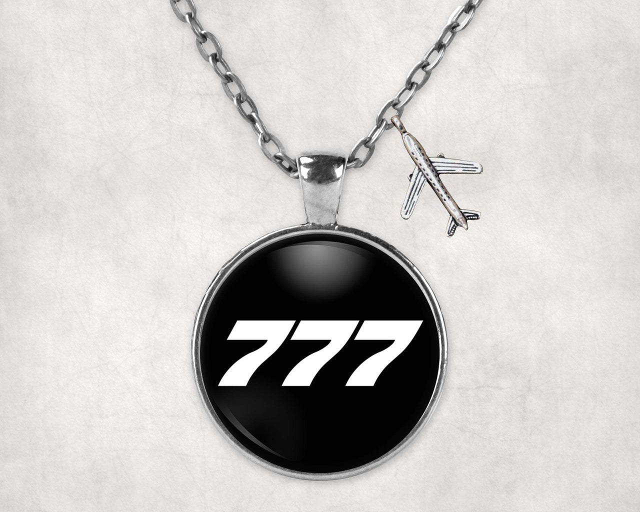 777 Flat Text Designed Necklaces