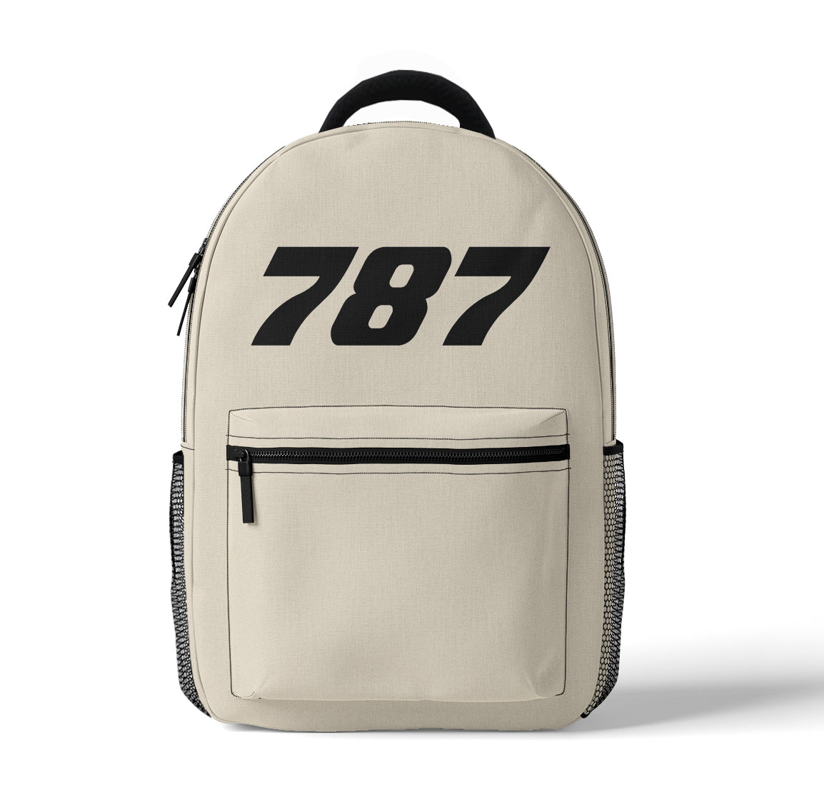 787 Flat Text Designed 3D Backpacks