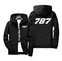 Thumbnail for 787 Flat Text Designed Windbreaker Jackets