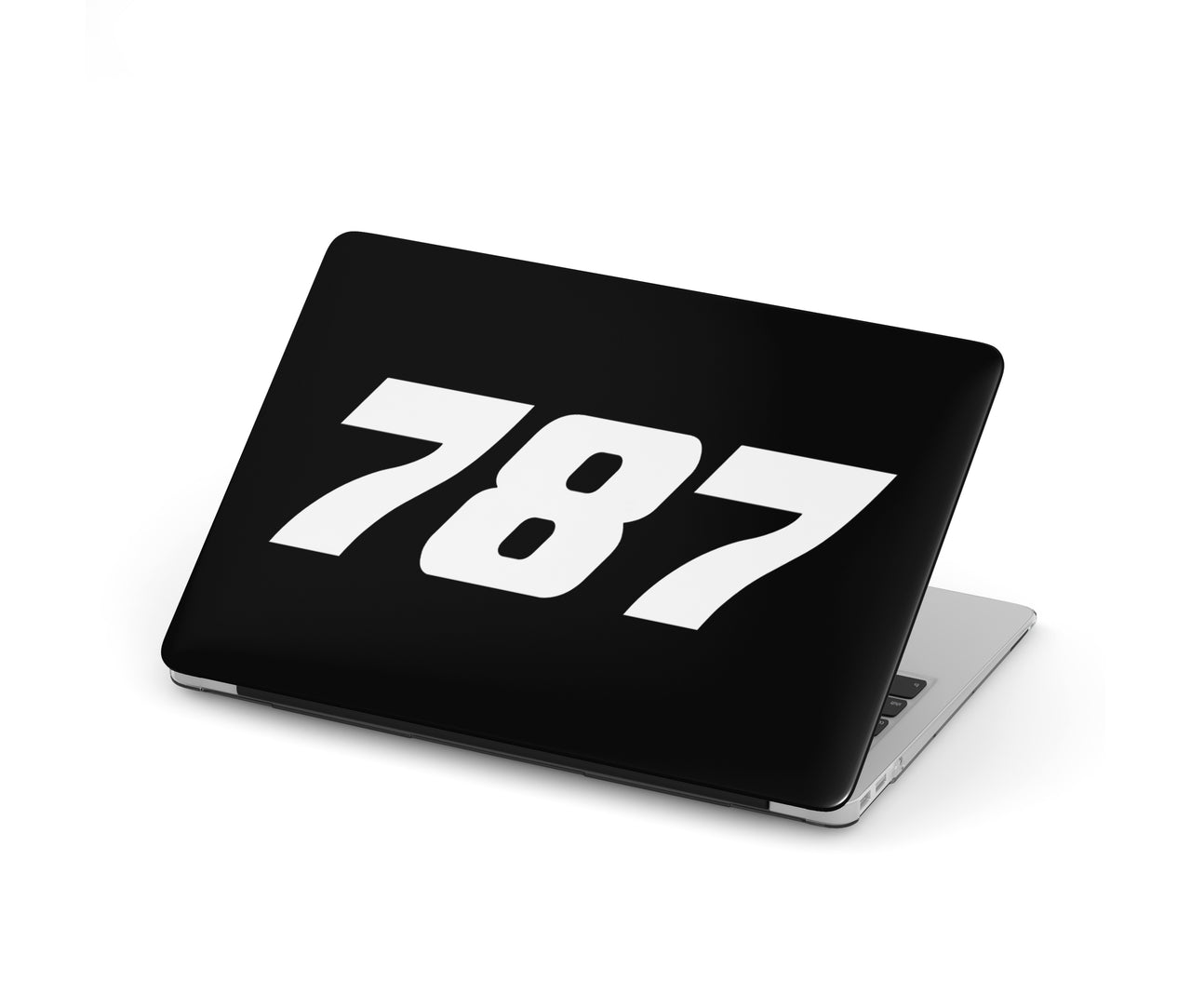 787 Flat Text Designed Macbook Cases