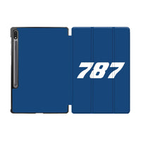 Thumbnail for 787 Flat Text Designed Samsung Tablet Cases