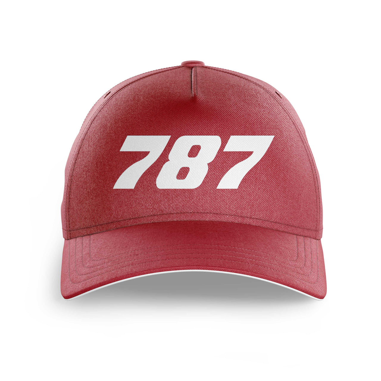 787 Flat Text Printed Hats