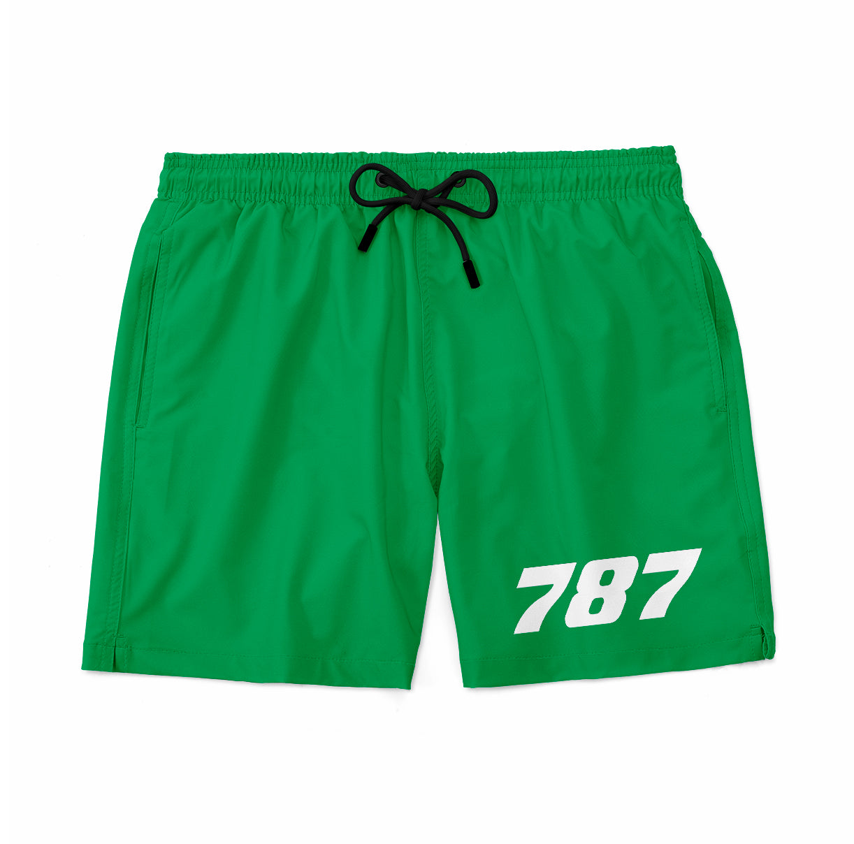 787 Flat Text Designed Swim Trunks & Shorts