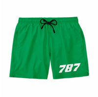 Thumbnail for 787 Flat Text Designed Swim Trunks & Shorts