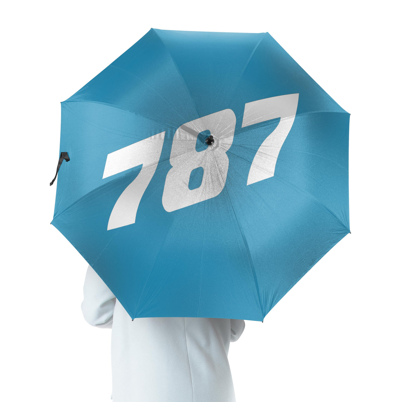 787 Flat Text Designed Umbrella