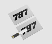 Thumbnail for 787 Flat Text Designed USB Cards