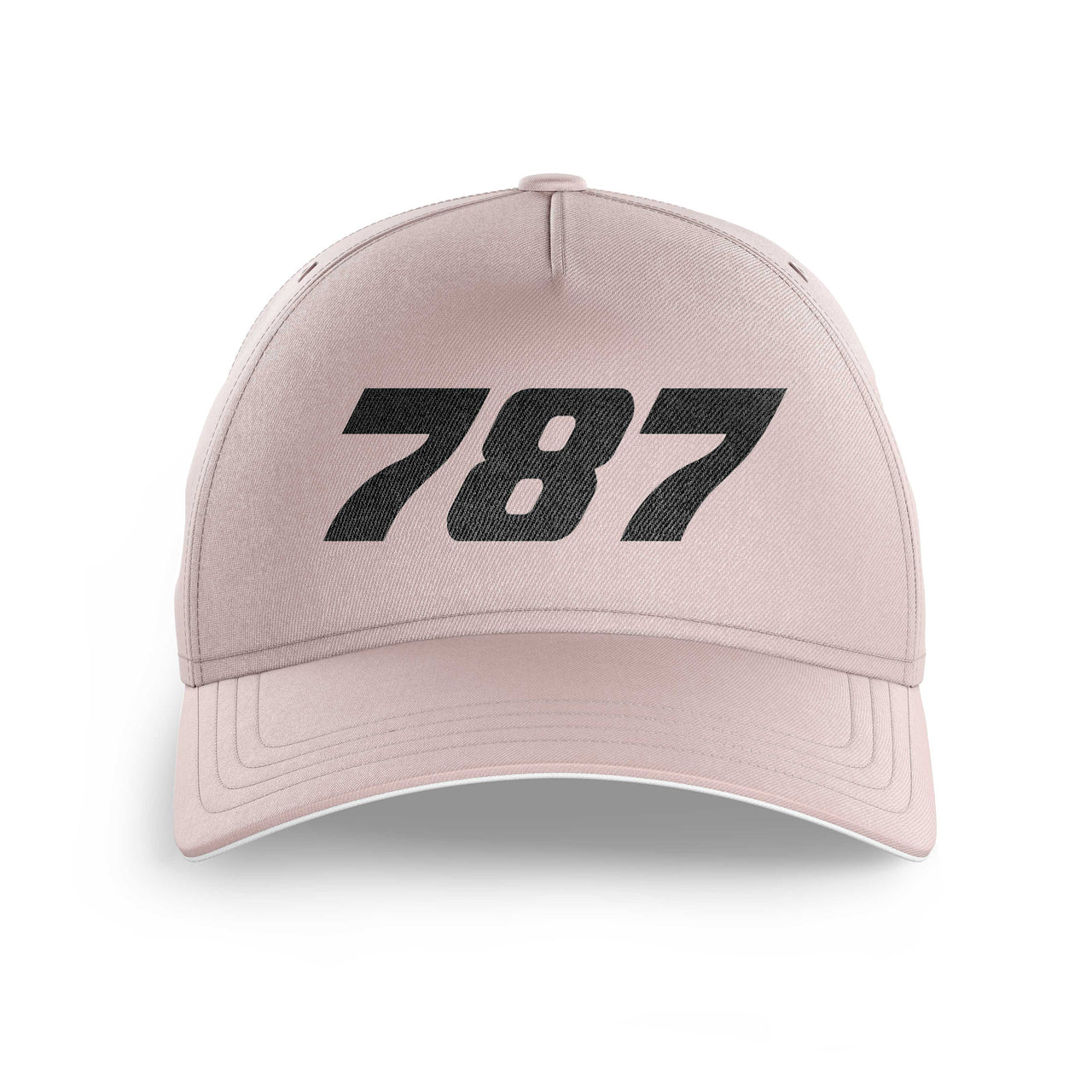787 Flat Text Printed Hats