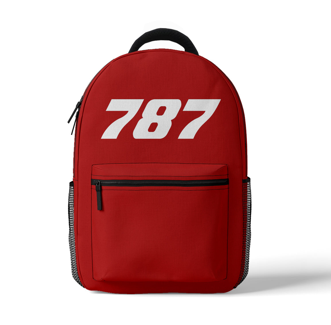 787 Flat Text Designed 3D Backpacks