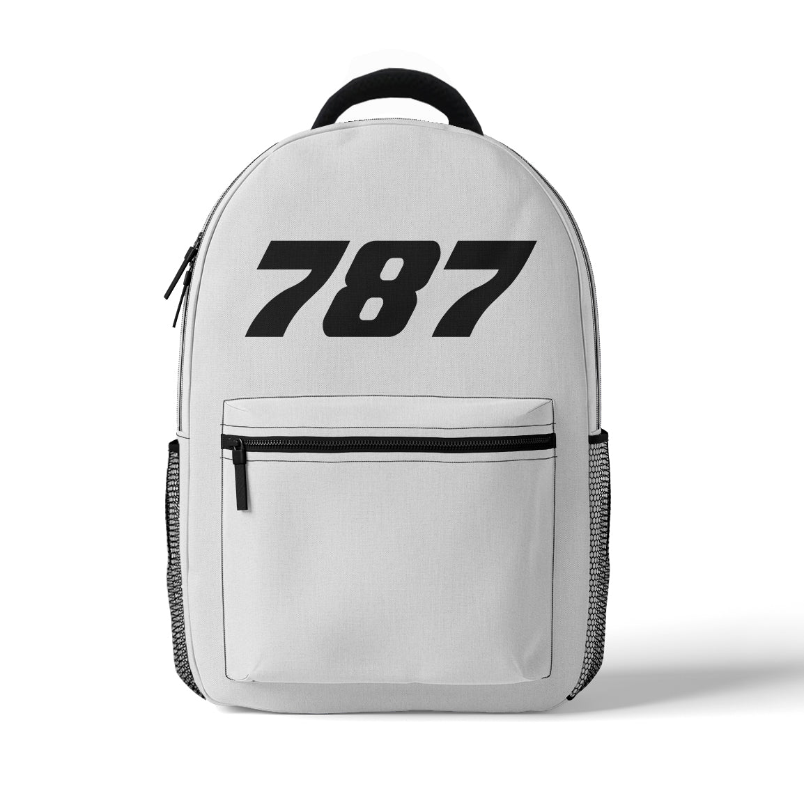 787 Flat Text Designed 3D Backpacks