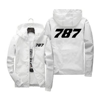 Thumbnail for 787 Flat Text Designed Windbreaker Jackets