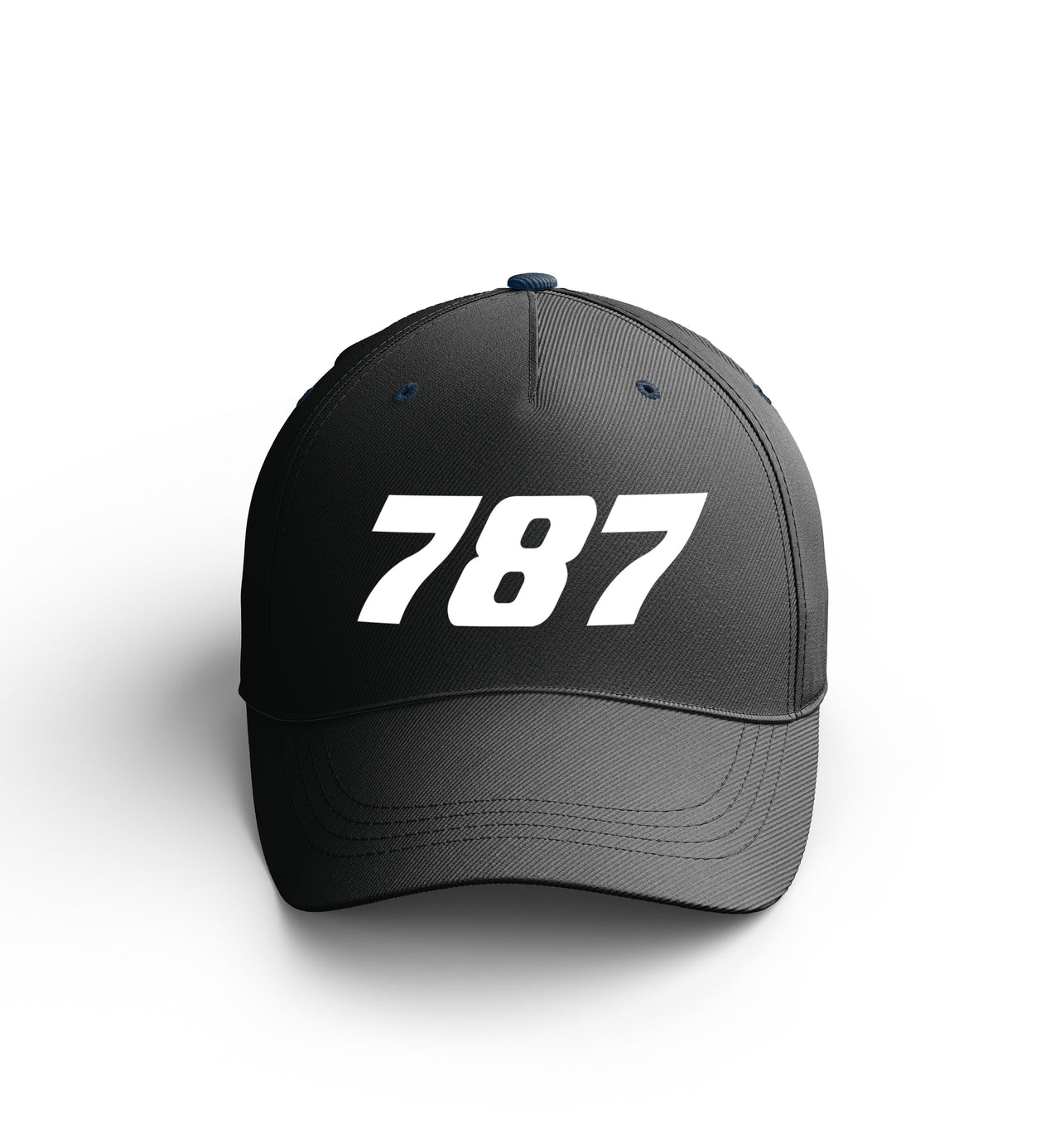 Customizable Name & 787 Flat Text Embroidered Hats