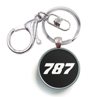 Thumbnail for 787 Flat Text Designed Circle Key Chains
