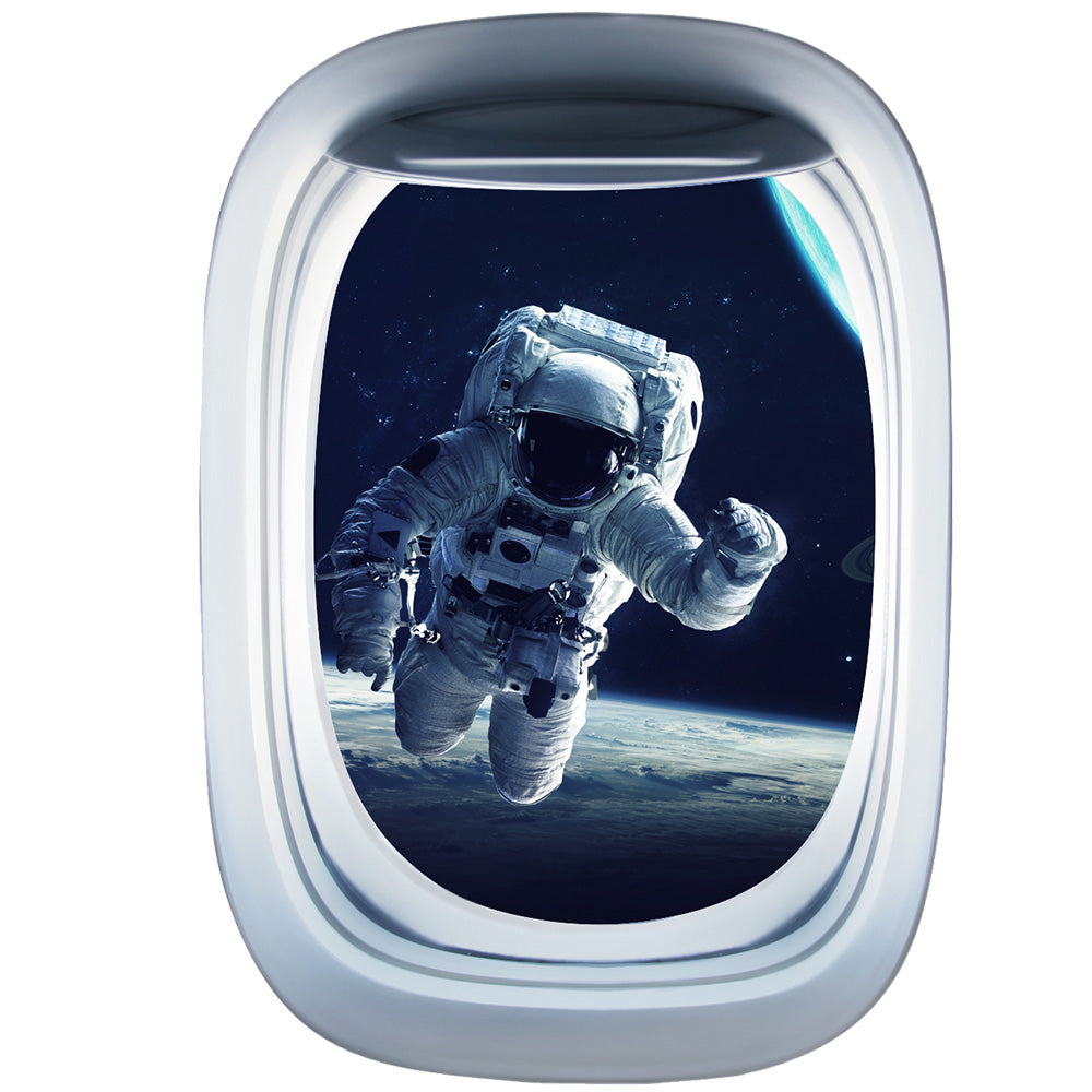 Airplane Window & The astronauts Printed Wall Window Stickers