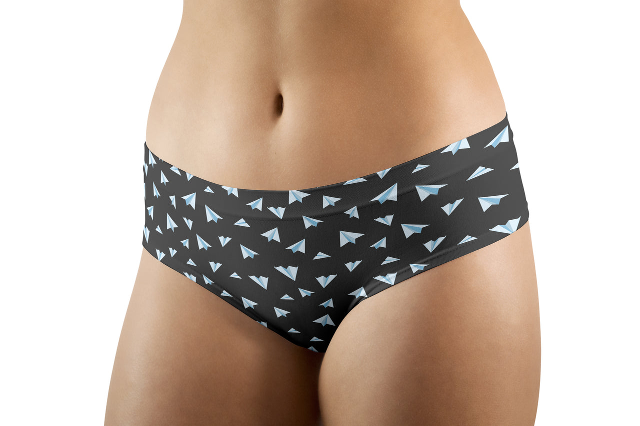Paper Airplanes (Gray) Designed Women Panties & Shorts
