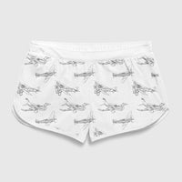 Thumbnail for Super Aircrafts Designed Women Beach Style Shorts