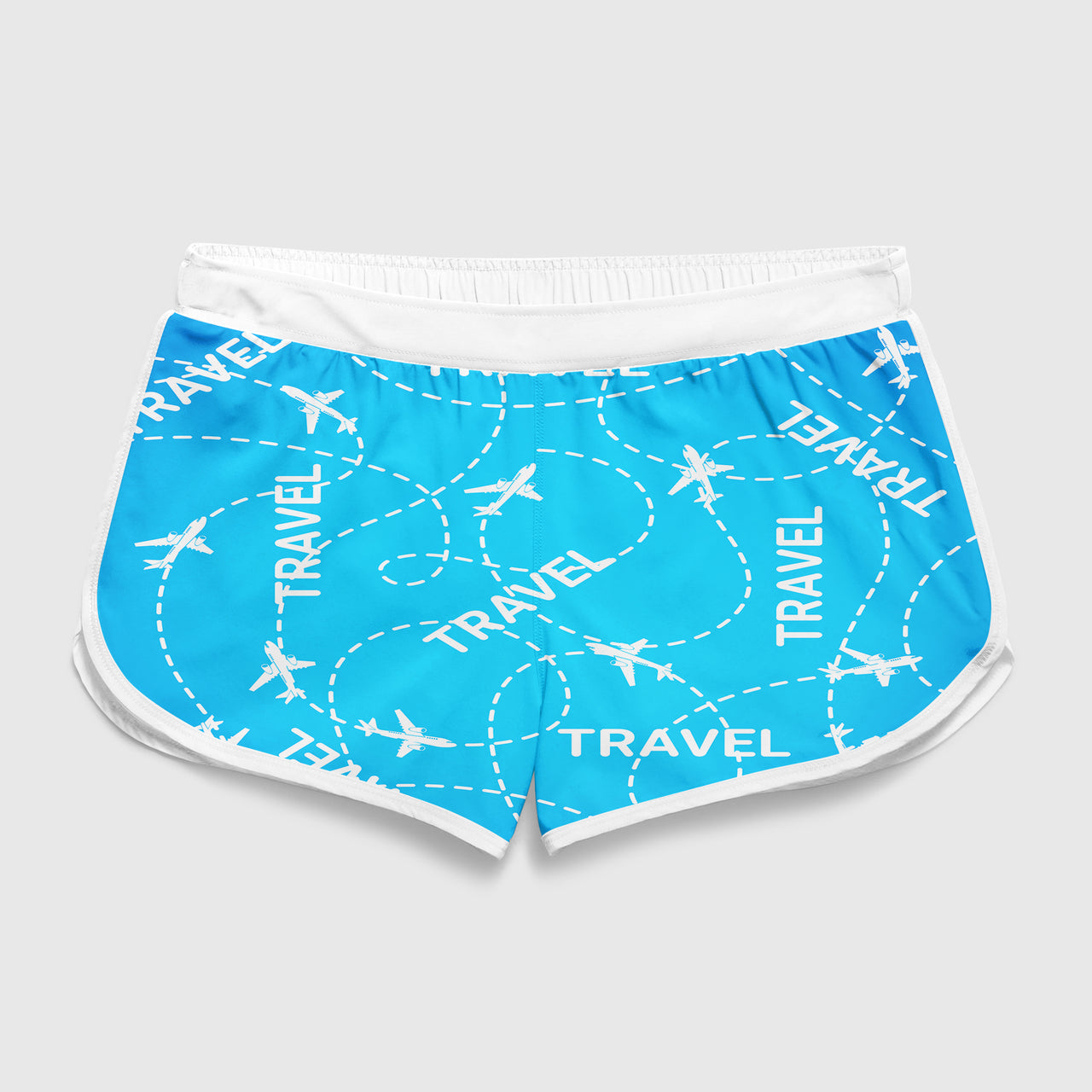 Travel & Planes Designed Women Beach Style Shorts