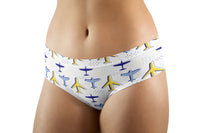 Thumbnail for Very Colourful Airplanes Designed Women Panties & Shorts