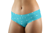 Thumbnail for Travel The The World By Plane Designed Women Panties & Shorts