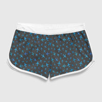 Thumbnail for Many Airplanes Gray Designed Women Beach Style Shorts