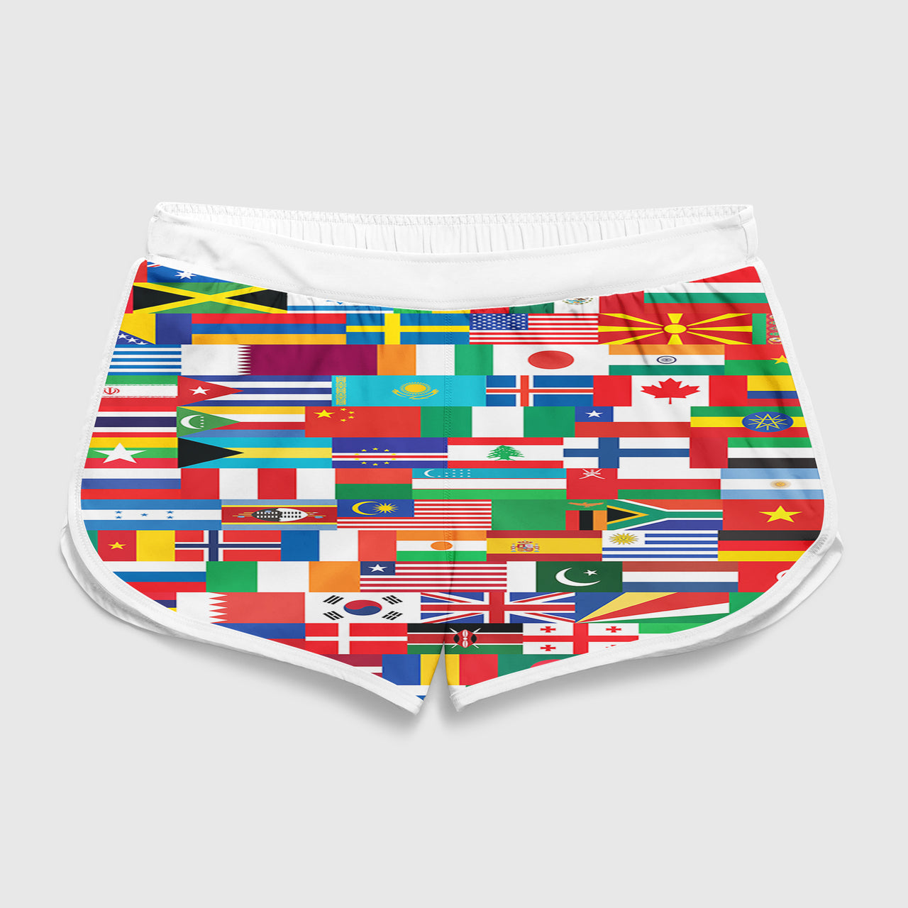 World Flags Designed Women Beach Style Shorts