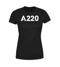 Thumbnail for A220 Flat Text Designed Women T-Shirts