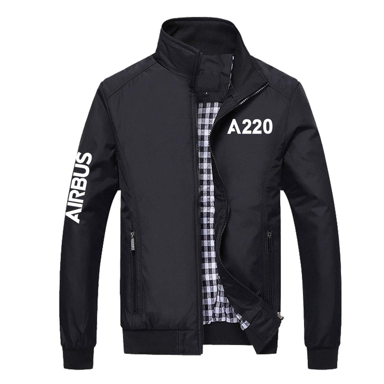 A220 Flat Text Designed Stylish Jackets
