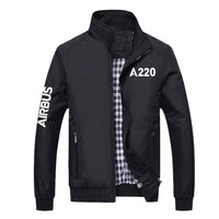 Thumbnail for A220 Flat Text Designed Stylish Jackets