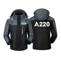 Thumbnail for A220 Flat Text Designed Thick Winter Jackets