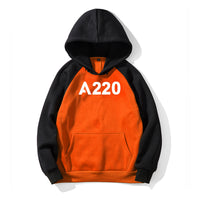 Thumbnail for A320 Flat Text Designed Colourful Hoodies