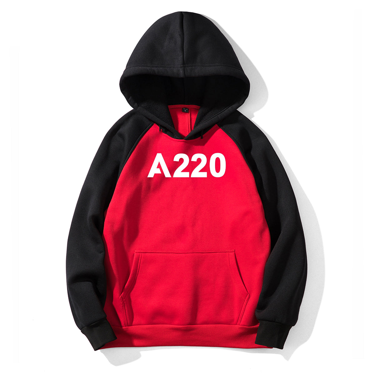 A320 Flat Text Designed Colourful Hoodies