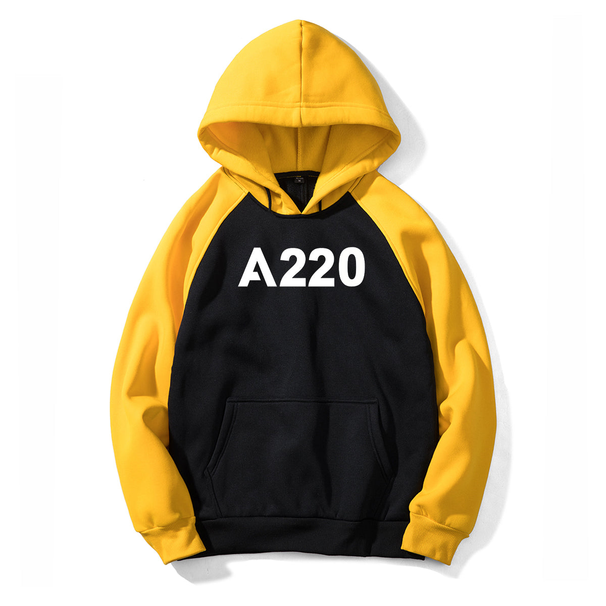 A320 Flat Text Designed Colourful Hoodies