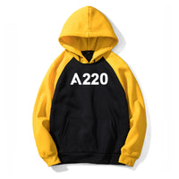 Thumbnail for A320 Flat Text Designed Colourful Hoodies