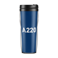 Thumbnail for A220 Flat Text Designed Travel Mugs