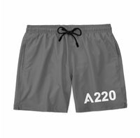 Thumbnail for A220 Flat Text Designed Swim Trunks & Shorts