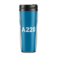 Thumbnail for A220 Flat Text Designed Travel Mugs