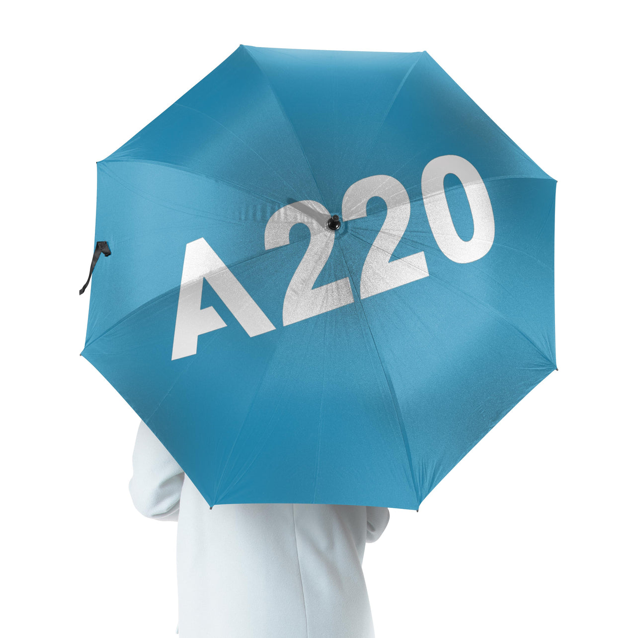 A220 Flat Text Designed Umbrella