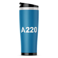Thumbnail for A220 Flat Text Designed Travel Mugs